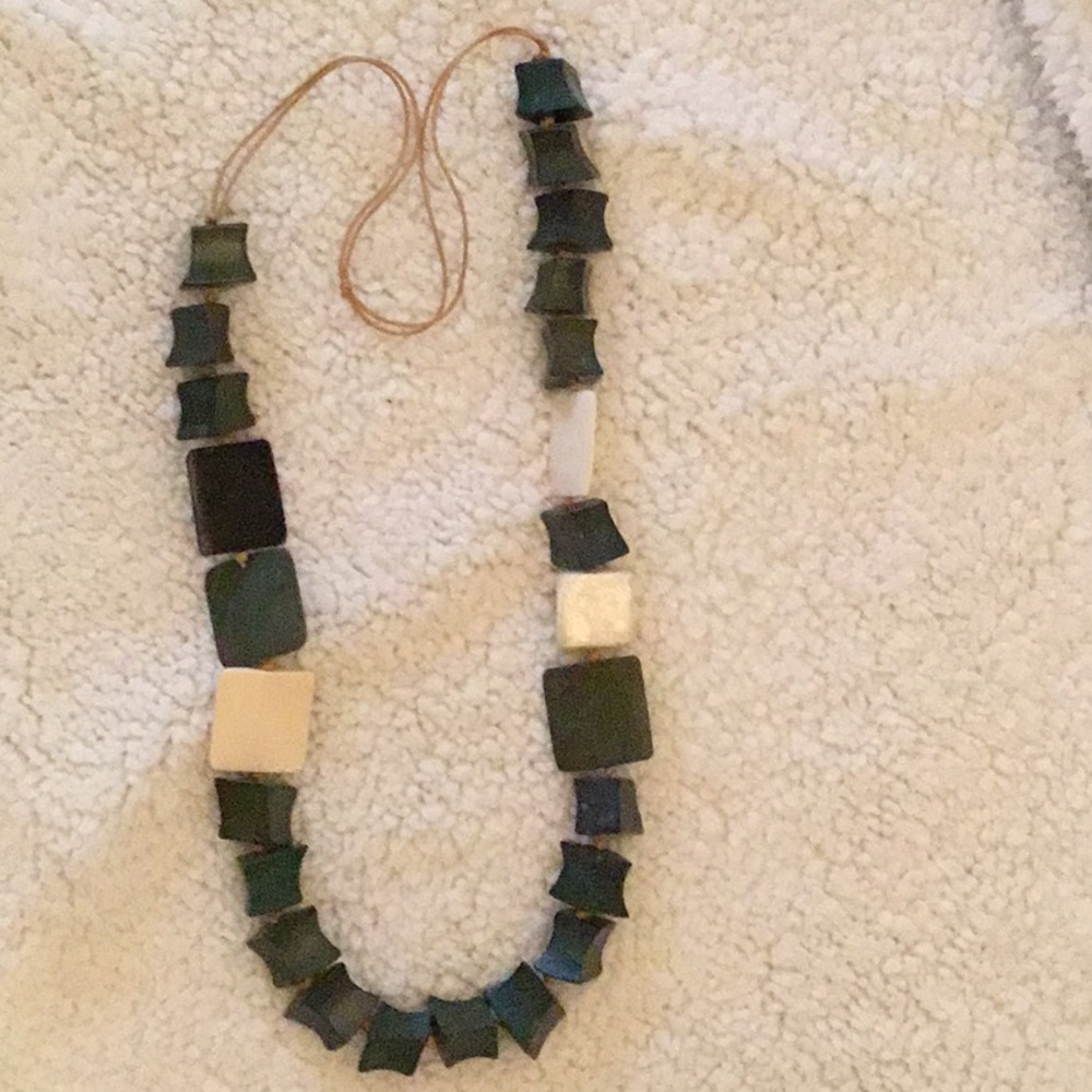 Chunky Wooden bead handmade necklace